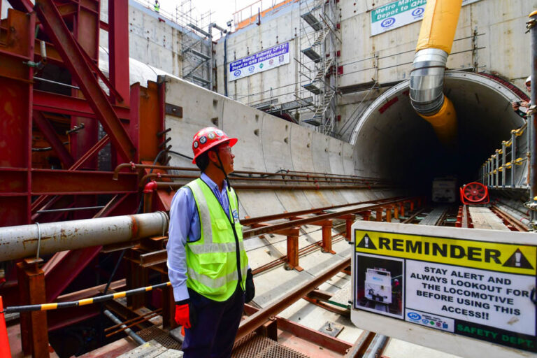Highway construction and traffic flow in Luzon showing major transportation upgrades