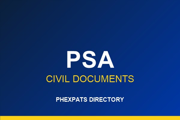 PSA Serbilis — Civil Registry Documents